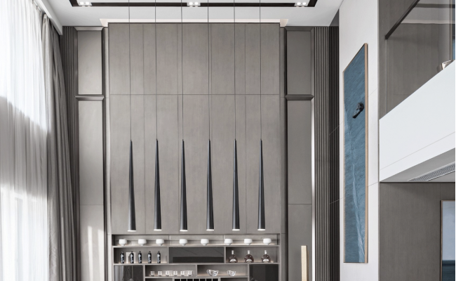 頂層躍層——復(fù)式挑空的廳